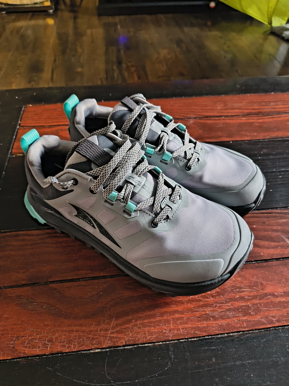 Altra Gray and Teal Women's Trail Running Shoes